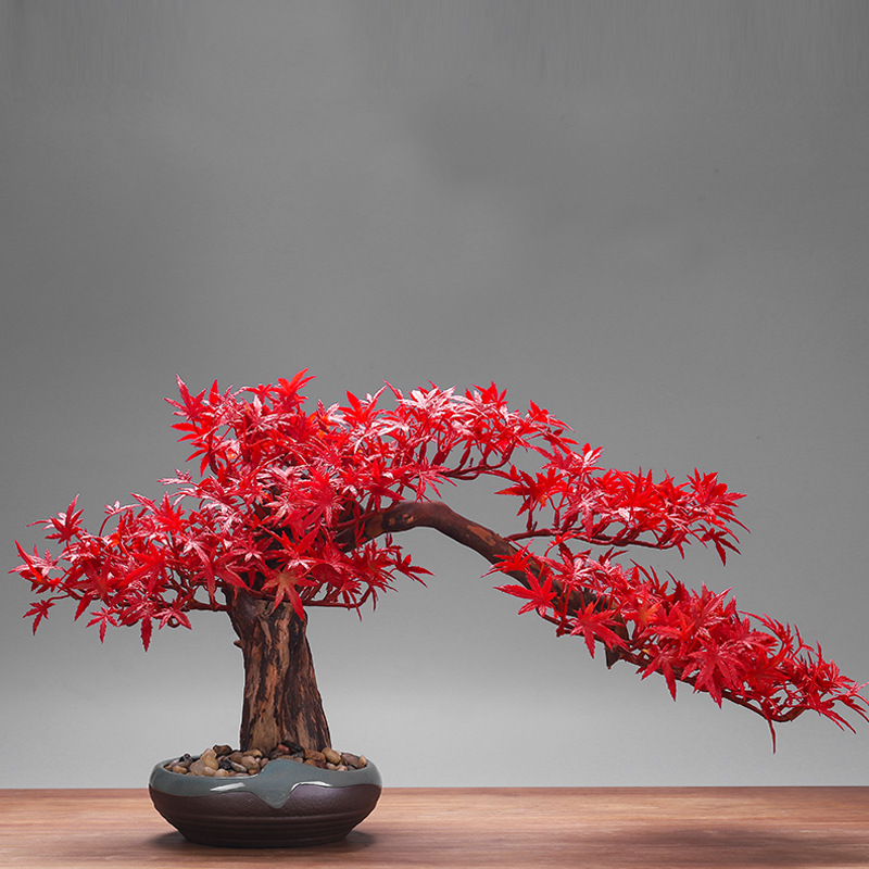 Welcome Pine Bonsai Simulation New Chinese Artificial Plant Hotel Club Entrance Living Wood crafts