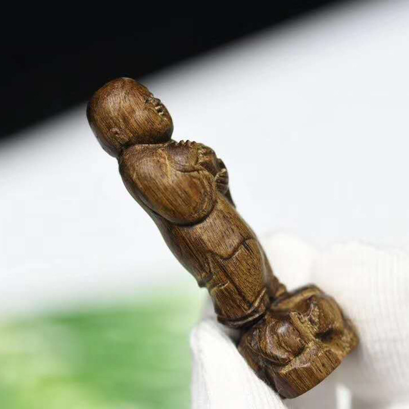 Liansheng Noble Bodhisattva Chess Submerged Old Materials Customized Wooden Craftwork Auspicious Wood crafts