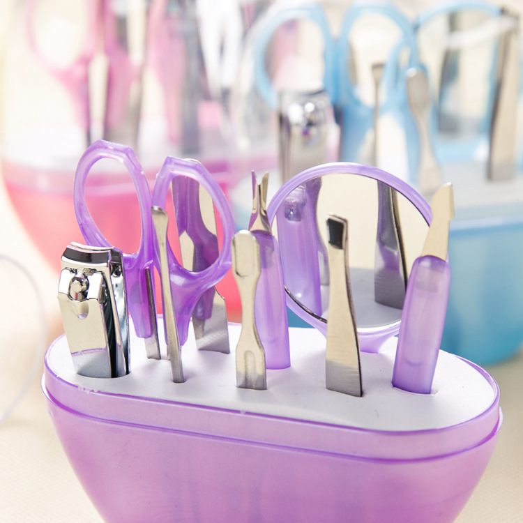 Apple Nail Repair Nail Clippers Set Nail Scissors Nail 9-Piece Set Beauty and Beauty Tools Wholesale