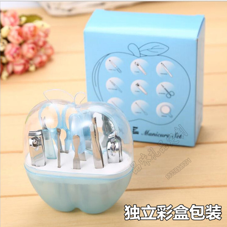 Apple Nail Repair Nail Clippers Set Nail Scissors Nail 9-Piece Set Beauty and Beauty Tools Wholesale