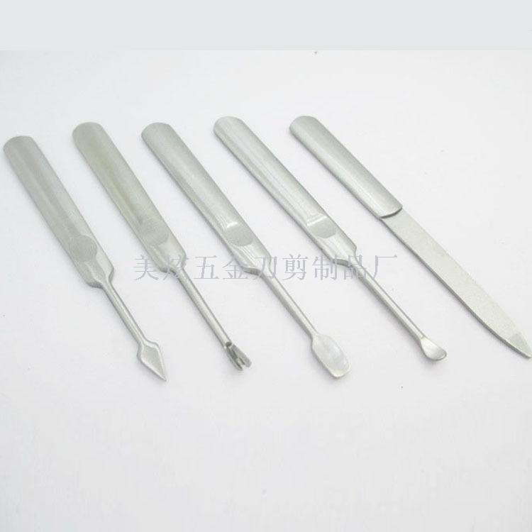 Nail tools stainless steel dead skin fork repair armor angle push push dead skin shovel ear digging