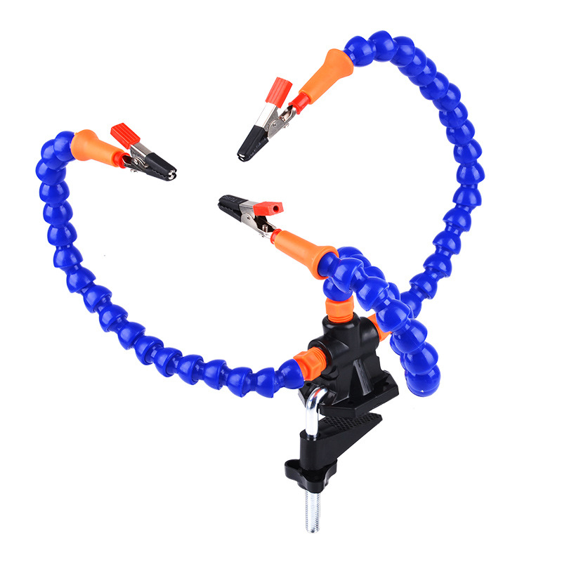 Huajie Multi-Purpose Boom Soldering Station Circuit Board Accessories Welding Auxiliary Repair Tool Clip Table Adjustable With Magnifying Glass