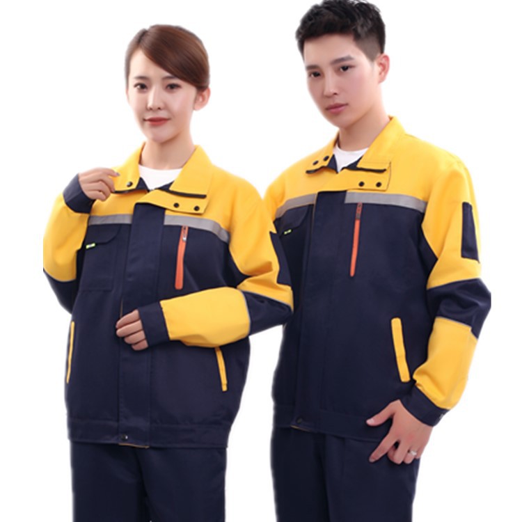 Long-Sleeved Overall Suit Men&#039;s Spring and Autumn Workshop Factory Clothing Tops Auto Repair Tooling Labor Protection Clothing