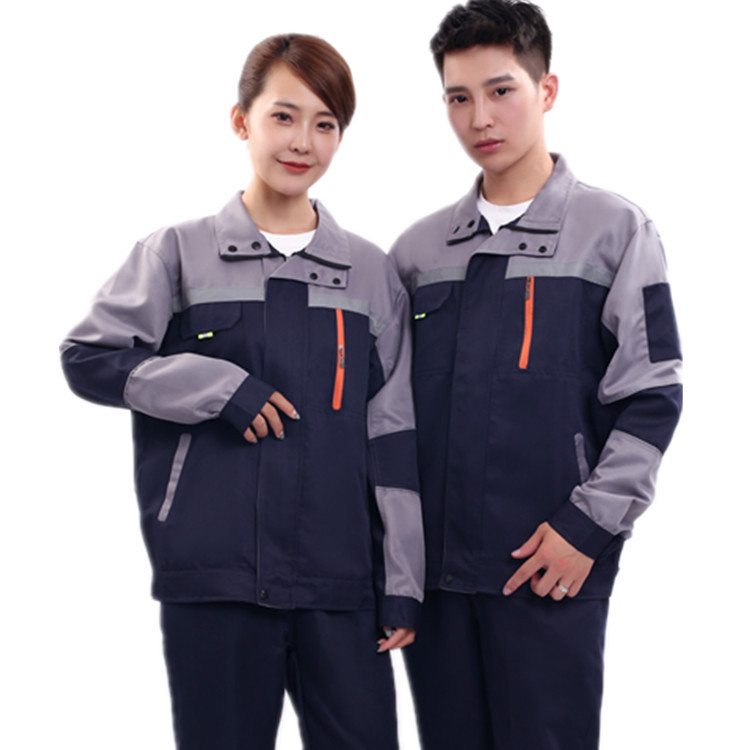 Long-Sleeved Overall Suit Men&#039;s Spring and Autumn Workshop Factory Clothing Tops Auto Repair Tooling Labor Protection Clothing