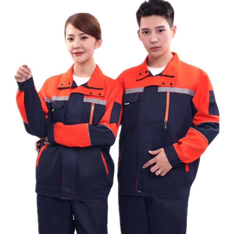 Long-Sleeved Overall Suit Men&#039;s Spring and Autumn Workshop Factory Clothing Tops Auto Repair Tooling Labor Protection Clothing