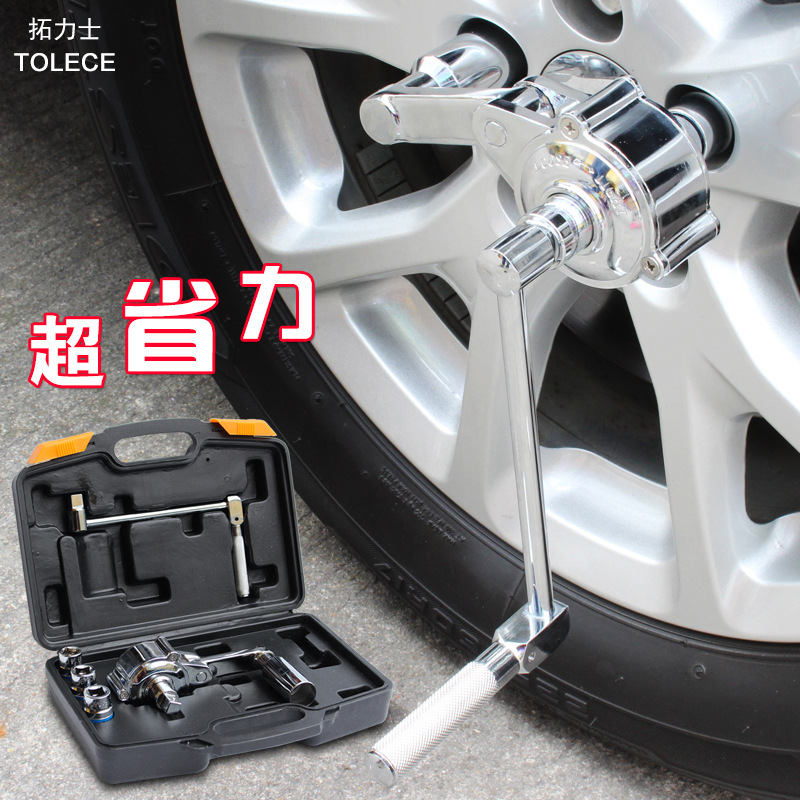 Tuolis Car off-Road Vehicle Power Wrench Booster Unloading Tire Nut Remover Basic Hand Tool
