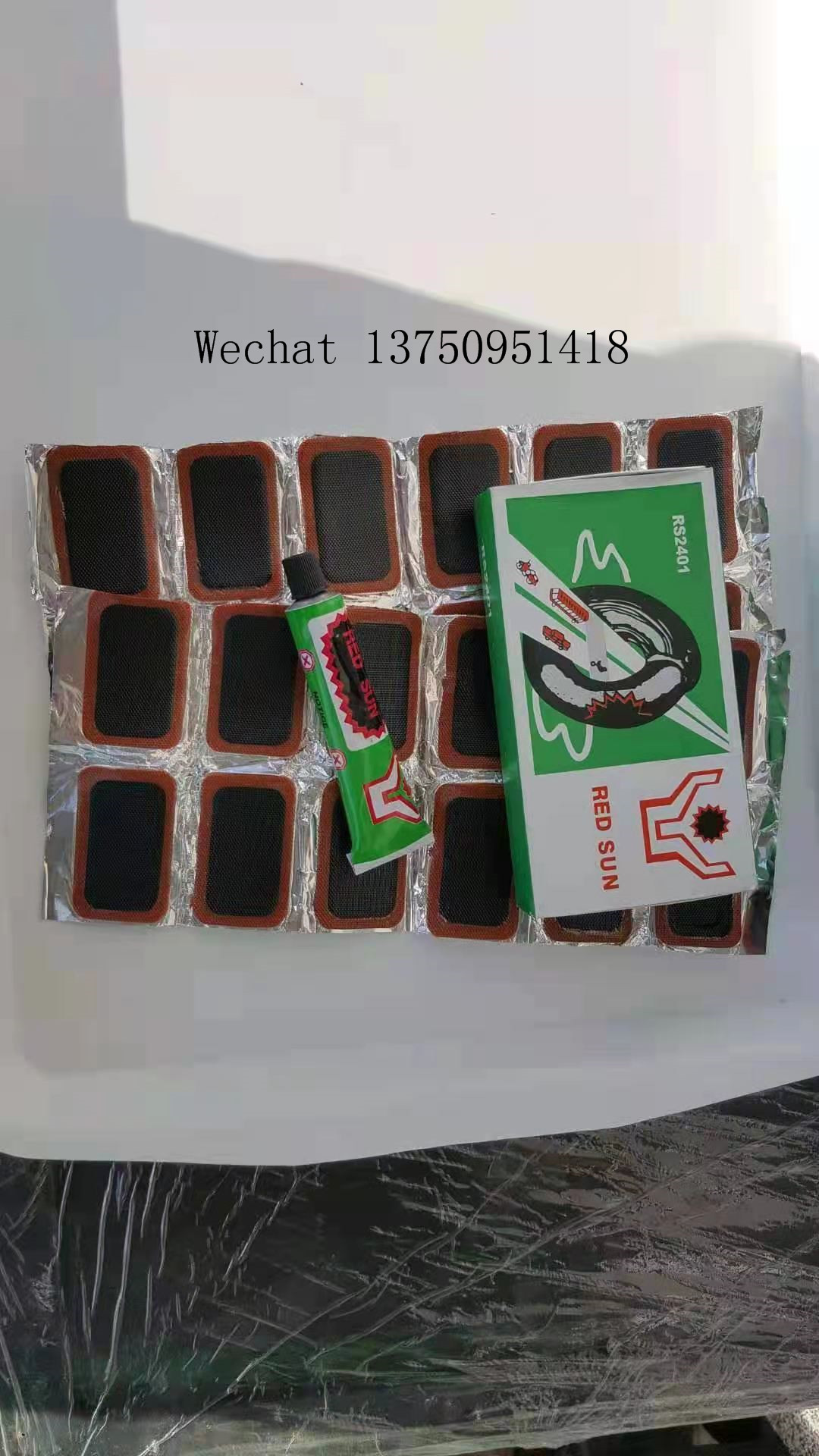 Quick Self - Adhesive Cold Patch Film Drying Rubber Automobile Inner Tube Vacuum Tire Patch Tool With Glue Free Tire Pat