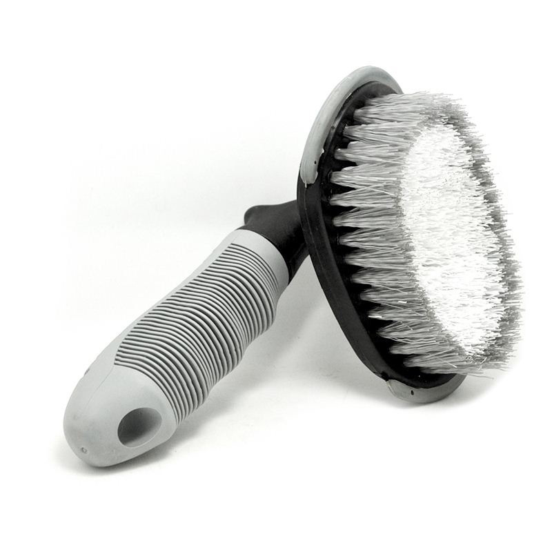 Car Wash Hub Brush Tire Brush Car Cleaning Wheel Special Soft Bristle Steel Ring Brush Combination Set Tool