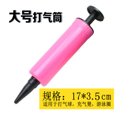Wholesale Swimming Circle Tire Pump Mini Hand Push Pump Small Plastic Inflator Inflation Tool Tire Pump Balloon