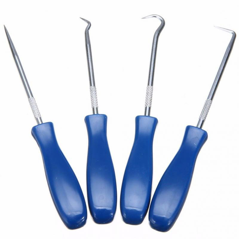 Oil Seal Screwdriver 4 Pieces Suite Products Set Pull Hook Pick Tire Stone Cleaning Toner Cartridge Powder Adding Tool Car Maintenance
