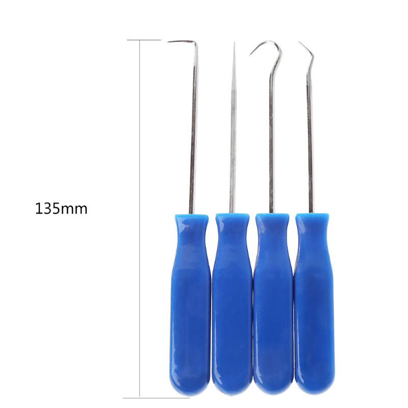 Oil Seal Screwdriver 4 Pieces Suite Products Set Pull Hook Pick Tire Stone Cleaning Toner Cartridge Powder Adding Tool Car Maintenance
