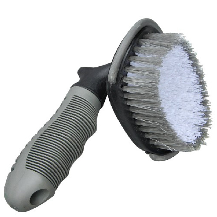 Arc-shaped automobile tire brush pad brush carpet brush non-slip T brush automobile cleaning supplies beauty cleaning tools