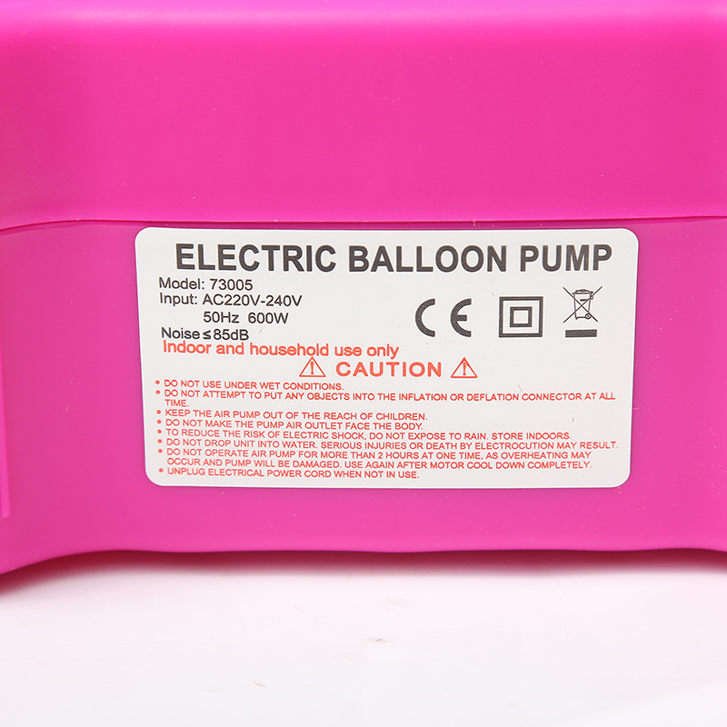 Electric Tire Pump Blowing Balloons Air Pump Electric Inflator Pumping Ball Tool Balloon Machine Inflatable Air Pump