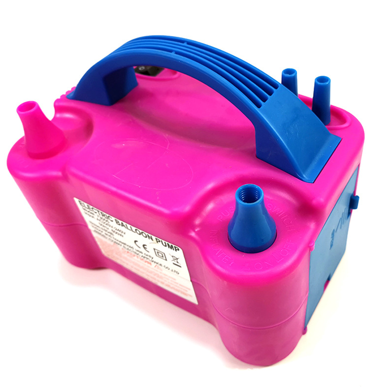 Electric Tire Pump Blowing Balloons Air Pump Double Hole Inflator Pumping Ball Electric Balloon Machine Tool Charging Cylinder
