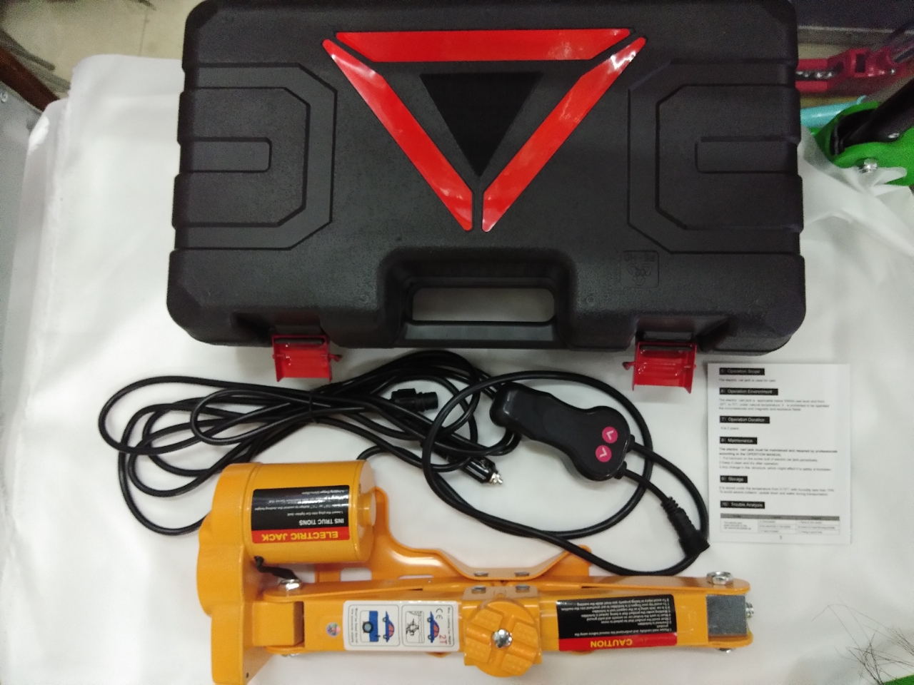 2 tons shear jack manual electric tire change tool set for car special jack supply