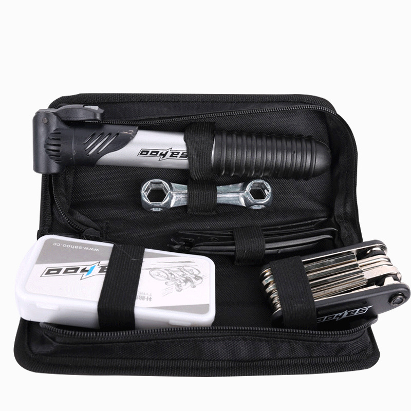 Sahoo Shark Tiger Tool Combination Set with Tire Pump Upgraded Version Cycling Fixture Portable Practical New Packaging