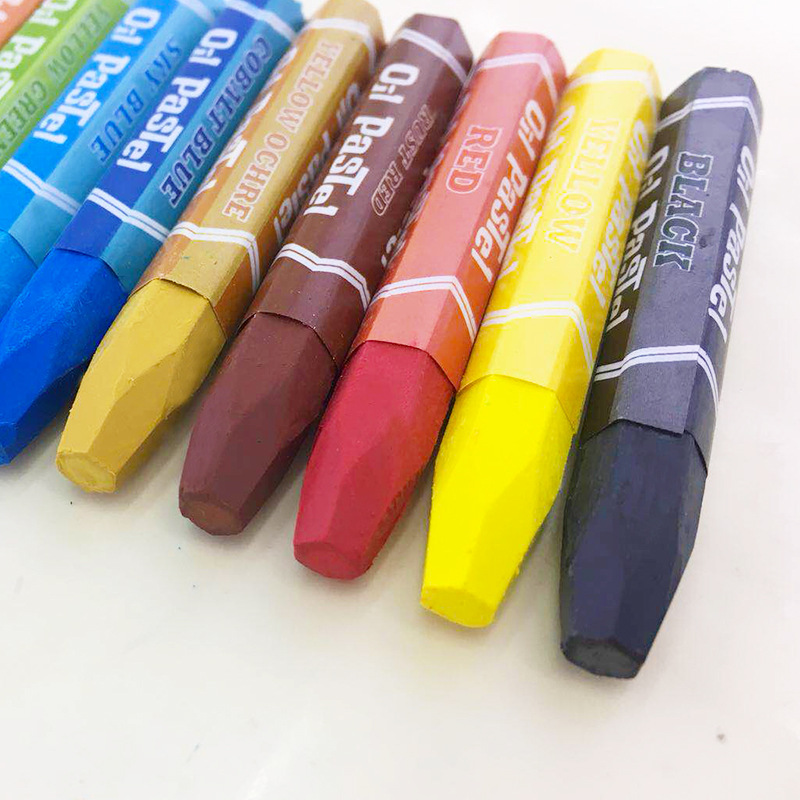 Bulk Oil Painting Stick Student High Quality Oily Crayons Painting Tool Foam Box Aquatic Crayons Tire Marking Pen