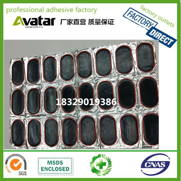 Cold radial tire repair patch