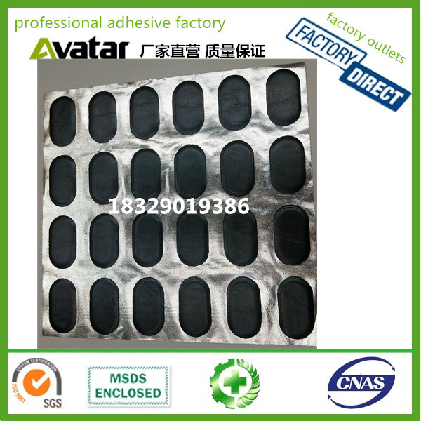 Cold radial tire repair patch