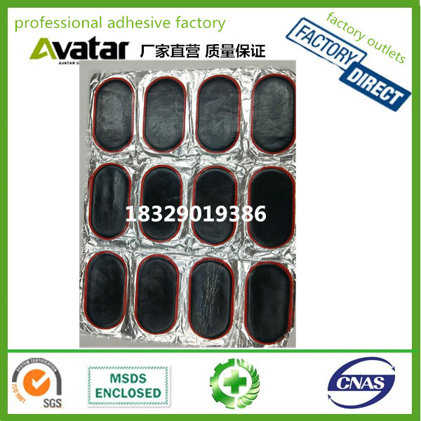 Cold radial tire repair patch