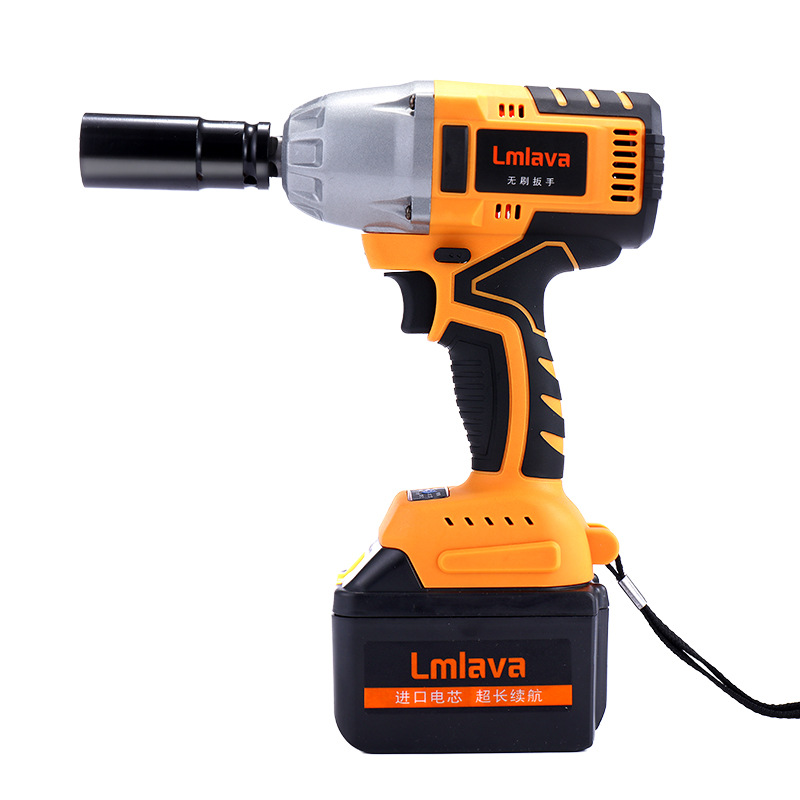 Heavy wrench large torque brushless electric wrench automobile tire removal steel structure installation repair