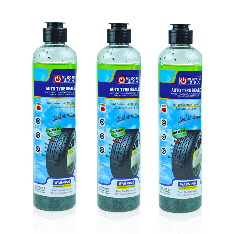 Bicycle Electric Vehicle Tire Repair Fluid Motorcycle Vacuum Tire round Bottle 500ml SelfRepair Tire Repair Fluid