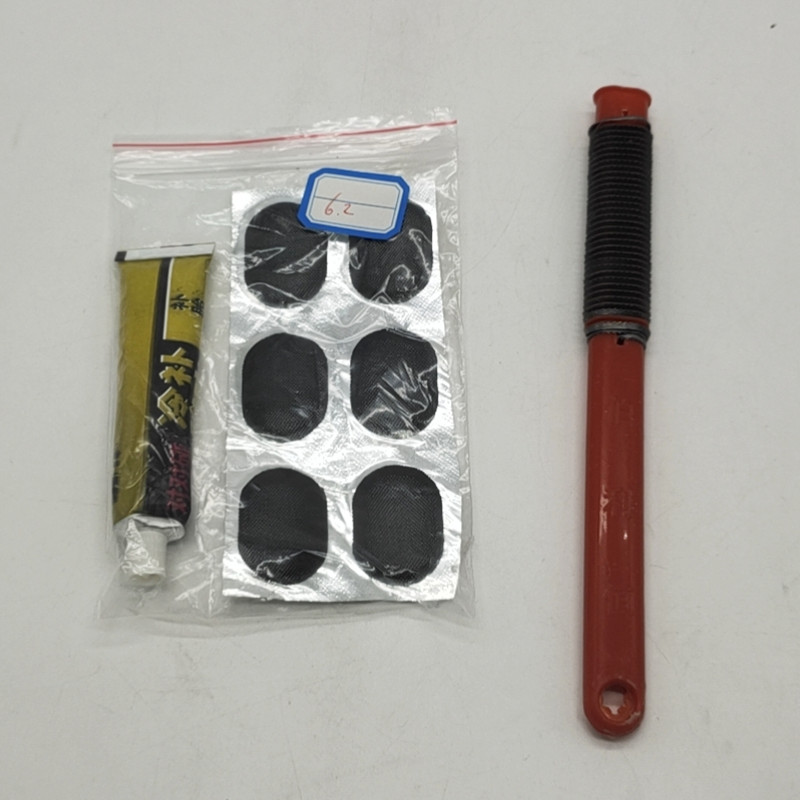 Sunshine Department Store Tire Patch Cold-Patch Glue Patch Film + Tire File Plastic File Wolf Tooth File Tire Repair Kit