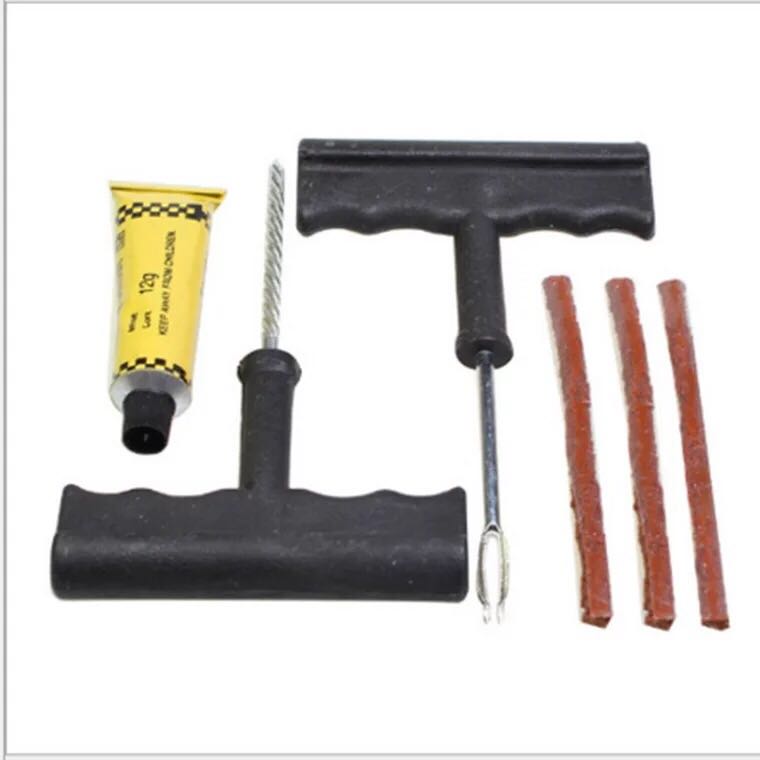 Auto tyre repair kit - 6 - piece repair kit - car, motorcycle and bicycle rapid tire repair kit