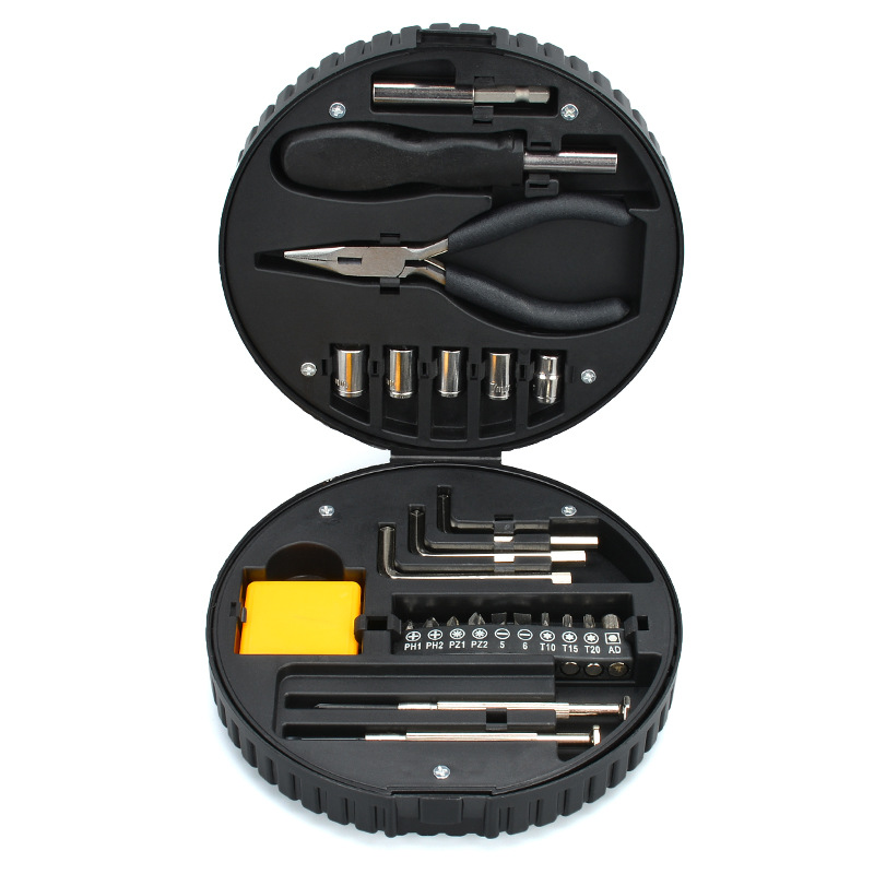 Product Tire-Type Combination Tools Wholesale Home Gifts Auto Repair Car Hardware Kits 24-Piece Gift Set