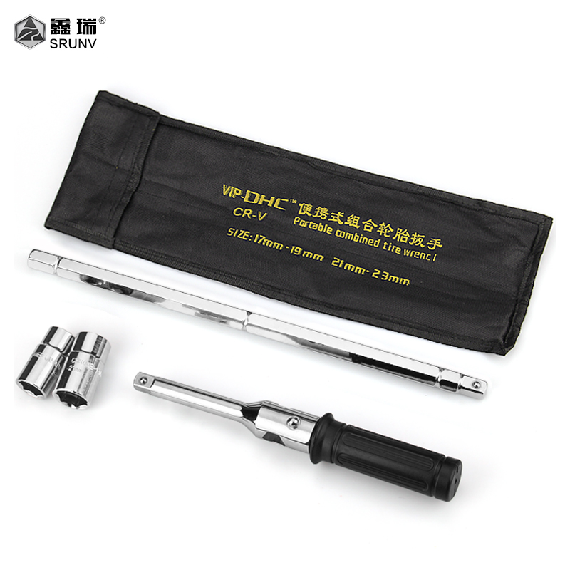 Auto disassembly tire screw wrench repair car folding cross sleeve tool tire change repair equipment