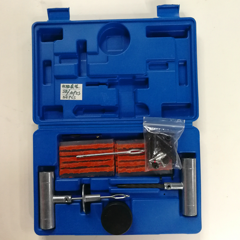 Automobile tire repair tool set tire repair rubber strip vacuum tire vehicle special tool glue liquid
