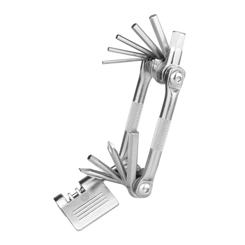 8035 bicycle tire repair tool 11-in-1 multi-function folding portable combination tool screwdriver