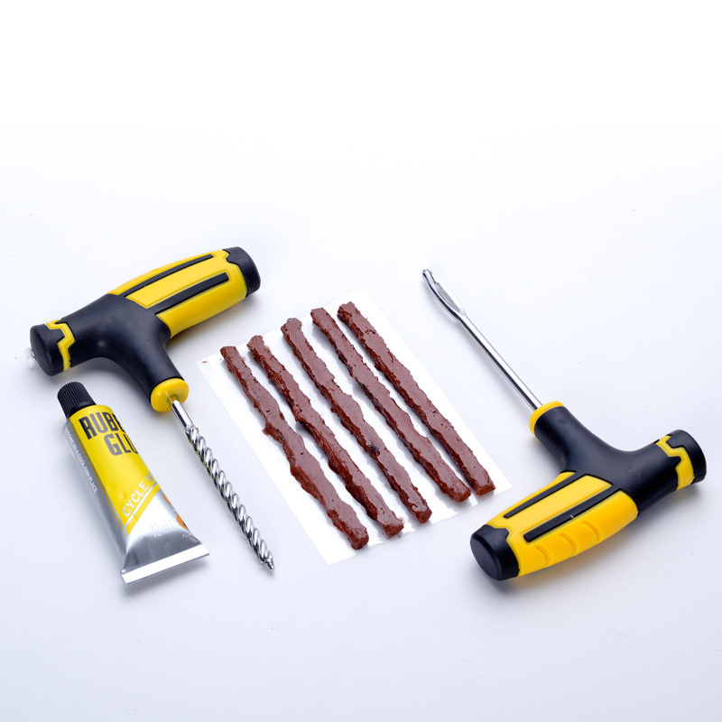 Che Zhiku Car Tire Repairing Tools Set Car Vacuum Tire Repair Tool Rubber Strip Fast Glue Water Solution
