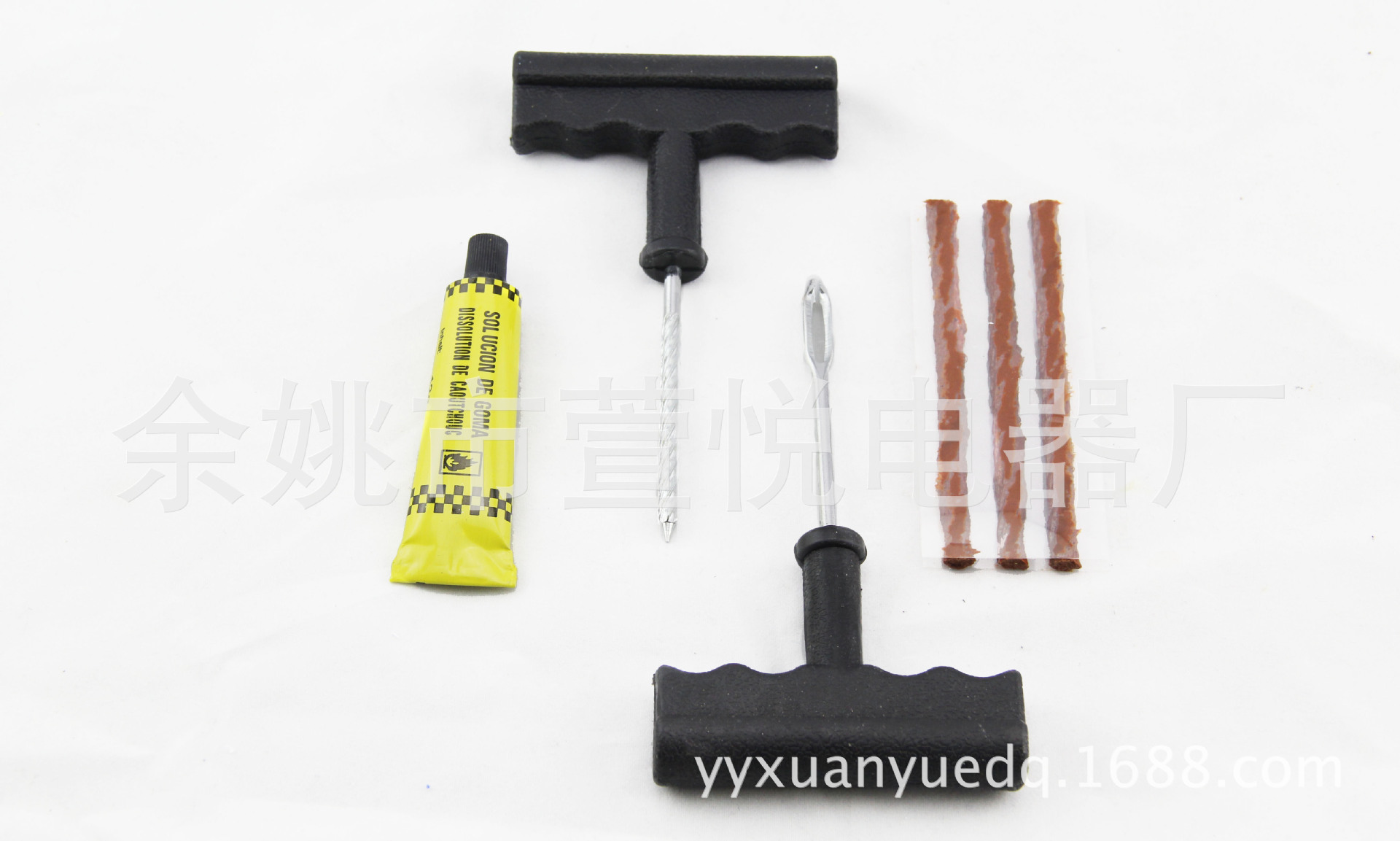 6-Piece Set Tire Repairing Tools Set Outdoor Motorcycle Bike Fast Tire Repair Strip