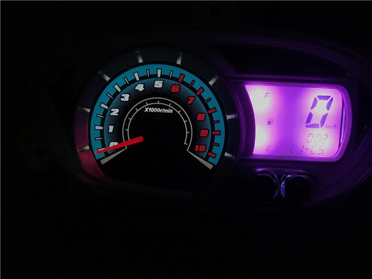 Motorcycle Accessories Odometer Flower Wedding Blessed Smart Grids Code Meter Modified Instrument Electronic LCD Watch