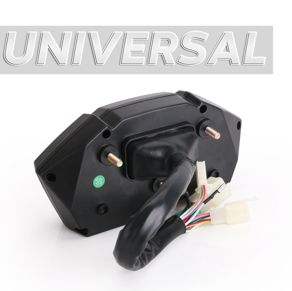 Hot Selling Modification Accessories Universal LCD Motorcycle Speedometer Odometer Speed Fuel Meter DIY Speedometer