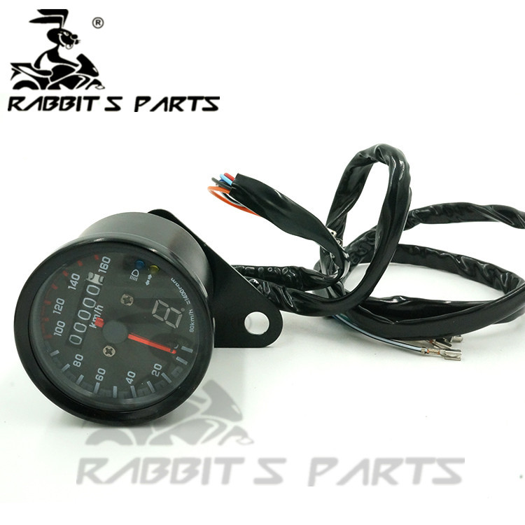 Motorcycle Modified Odometer Led Km Strap Gear Display Harley Cruise Prince Retro Modified Meter Code Meter