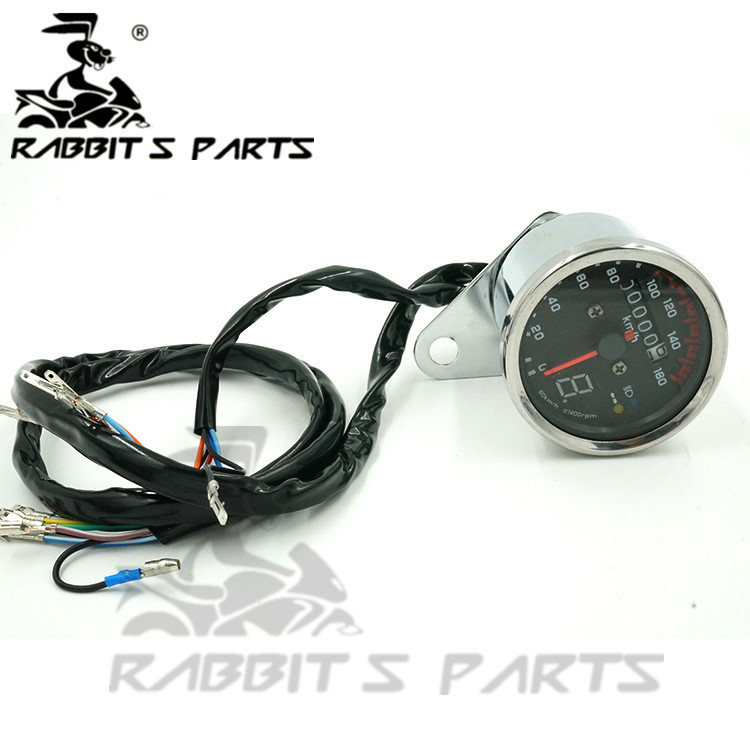 Motorcycle Modified Odometer Led Km Strap Gear Display Harley Cruise Prince Retro Modified Meter Code Meter
