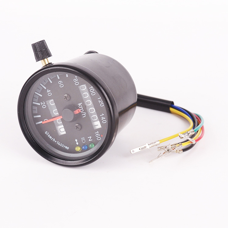 Motorcycle Retro Modified Small MeterLed TwoColor 70 Retro Odometer Monkey Meter with Indicator Light