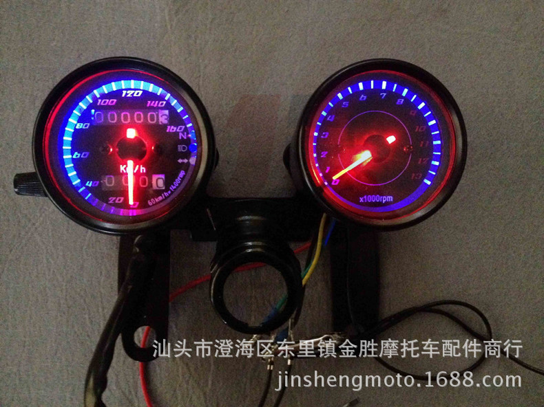 Trade Motorcycle Retro Universal Instrument Assembly Harley Cruise Prince Car Modification Odometer 13 Tachometer