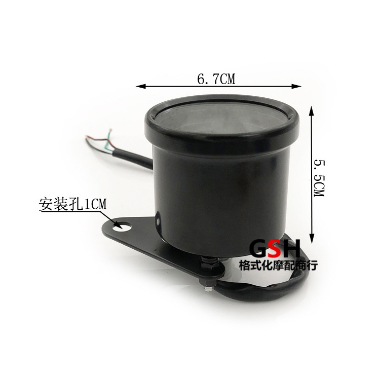 New Motorcycle LCD Meters Motorcycle LCD Small Meter Odometer Retro Modified Tachometer Oil Gauge