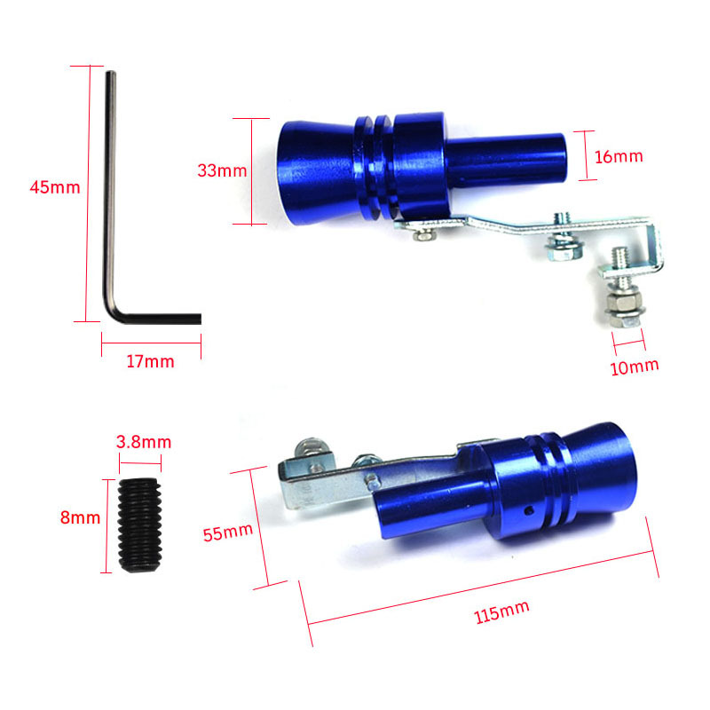 Car turbine whistle refitted exhaust pipe sounder Car whistle S motorcycle tail throat whistle