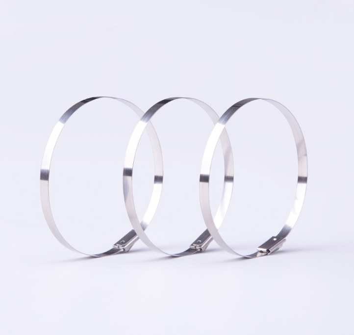 GTSE 6-Inch (about 15.2cm Heavy Metal Zipper Band Stainless Steel Cable Tie for Smoke Exhausting Cover