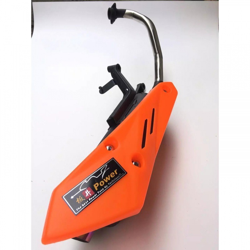 Scooter blast street exhaust pipe Qiao G Jihuo Plate well A8 Fu Xi Xun Eagle 125 motorcycle modified Gy6 exhaust chimney