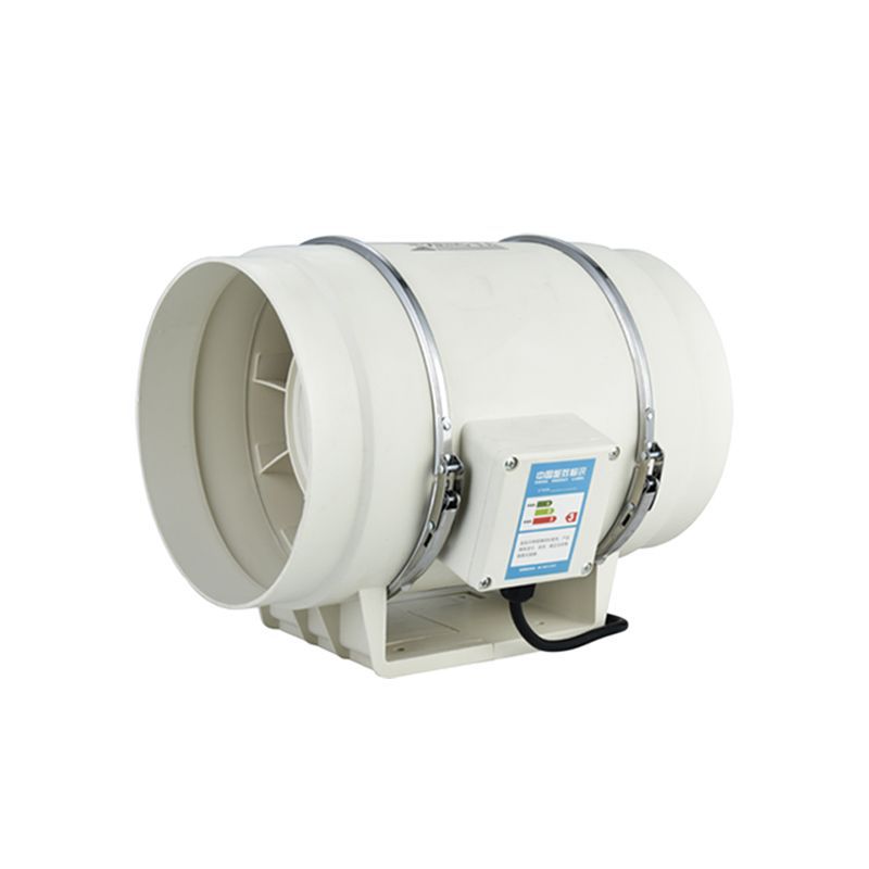 Round Oblique Flow Booster Pipe Fan 6-Inch 8-Inch Exhaust Fan Fume Exhaust Fan Mute Exhaust Ventilator