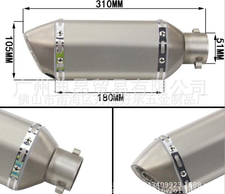 Factory Promotion Hexagonal Exhaust Pipe Large Displacement Sports Car Sound Imitation Scorpio Wanhu Exhaust Pipe