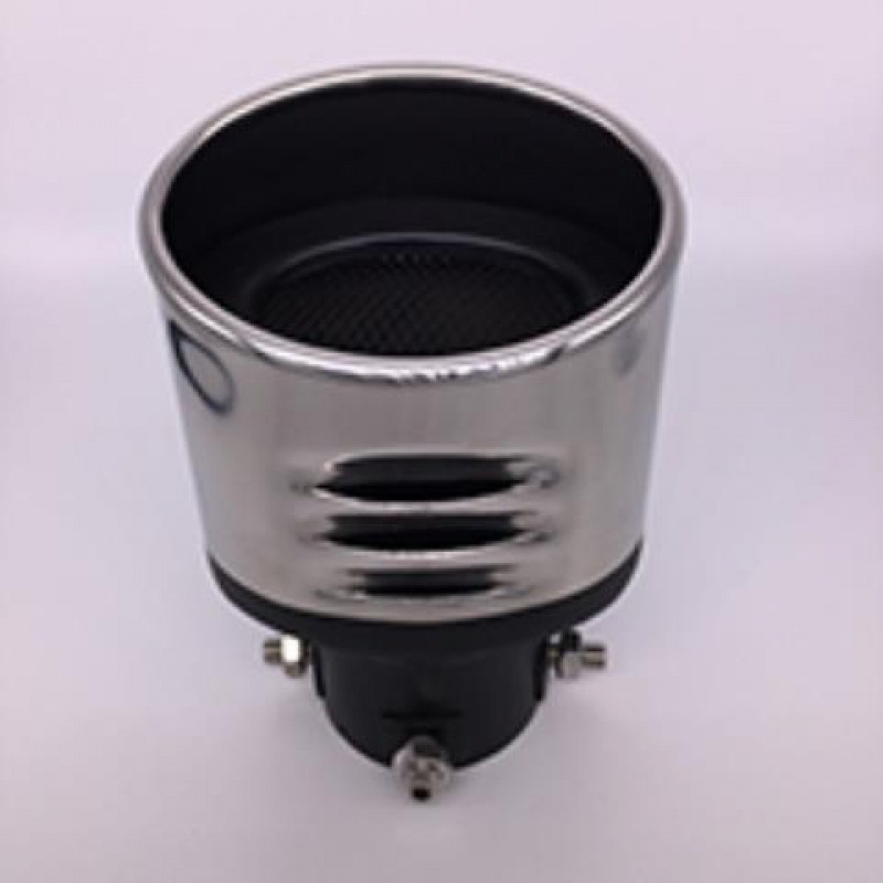 Automotive exhaust hood stainless steel universal tail throat black silver baked blue one out two modified tail nozzle single tube full color decorative elimination