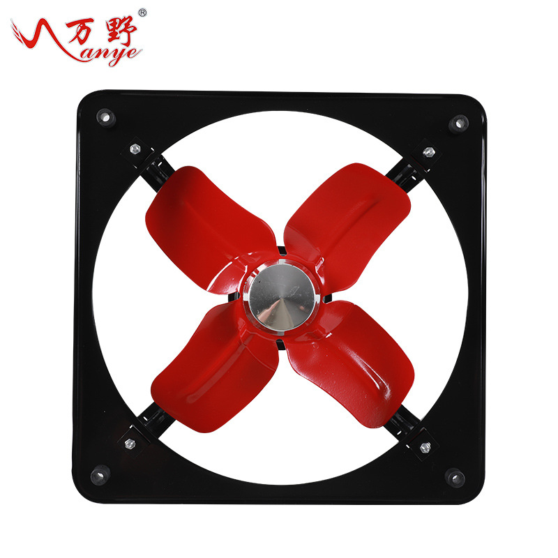 Wholesale 10-20 Inch Square Industrial Exhaust Fan Kitchen Lampblack Window Ventilating Fan Industrial Ventilator