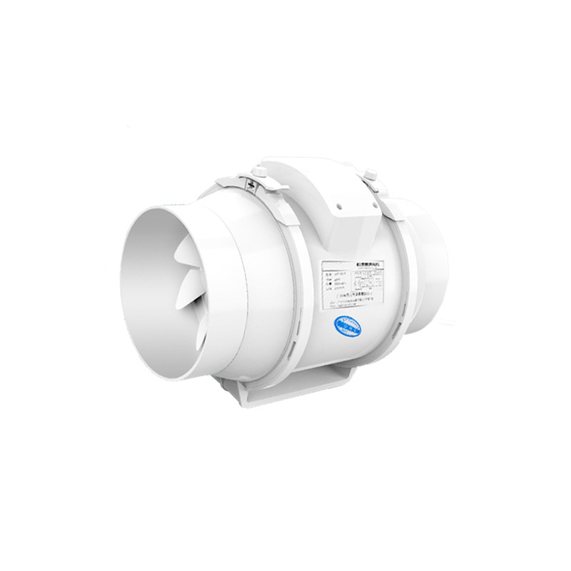 Pipe Fan round Exhaust Ventilator 4-Inch 6-Inch 8 Strong Mute Kitchen Oblique Flow Heat Dissipation Ventilation Ventilating Fan