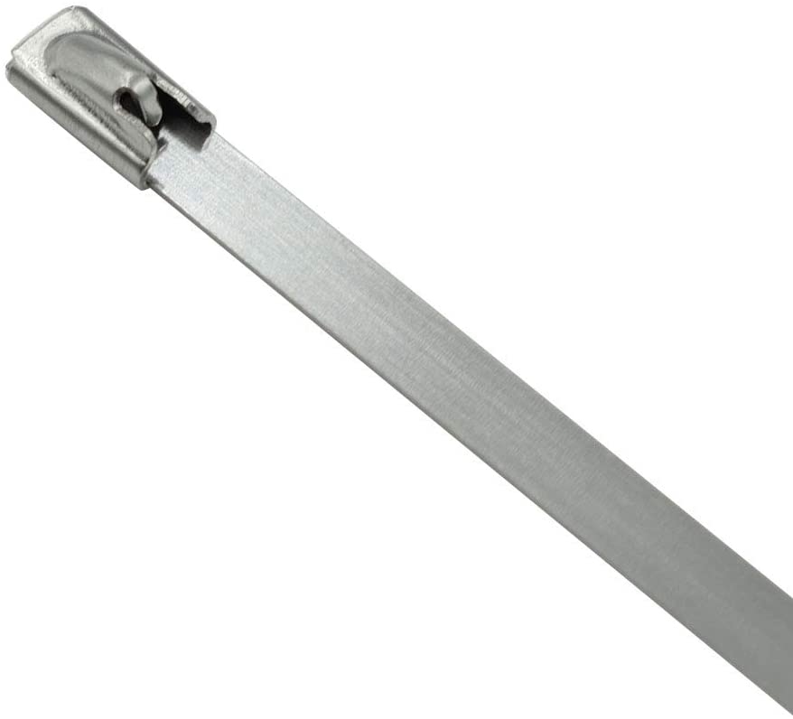 100 Pieces cm Stainless Steel Zip Ties Exhaust Winding Multi-Function Locking Cable Ties